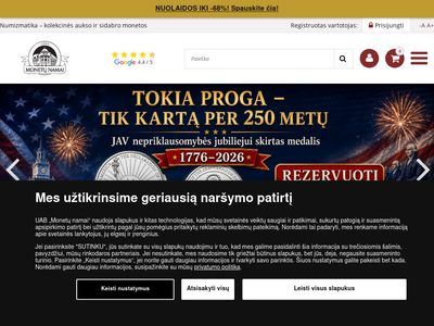 Monetų namai – oficialus monetų ir medalių platintojas