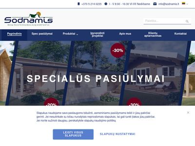 Sodo nameliai, poilsio nameliai, garažai  sodnamis.lt
