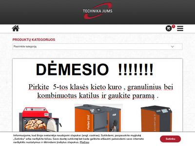 Šildymo sistemos, buitinė technika | technikajums.lt