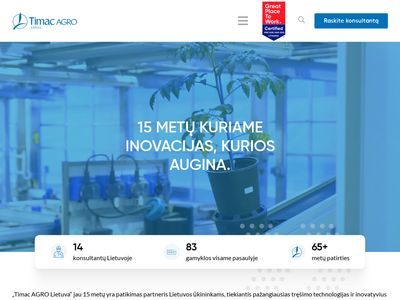 Timac AGRO – išskirtinių trąšų ir biostimuliantų gamintojai