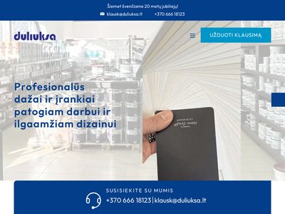 Dažai internetu visoje Lietuvoje | duliuksa.lt  duliuksa.lt