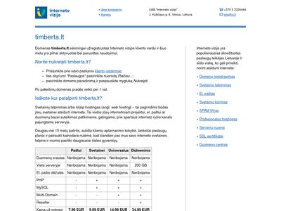 UAB Timberta           www.timberta.lt