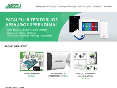 Audionas.lt – HD vaizdo stebėjimo sistemos	  www.audionas.lt