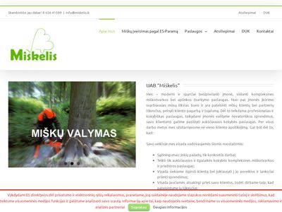 Apie mus – Misko prieziuros paslaugos  www.miskelis.lt
