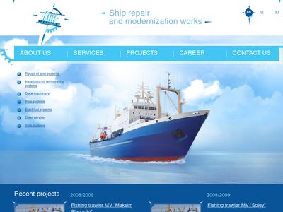 JSC "Laivų technika” — ship repair and modernization works.