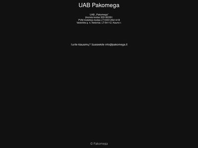 Titulinis – Pakomega  www.pakomega.lt