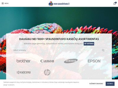 Spausdintuvų kasetės ir spausdintuvai internetu | Manospausdintuvas.