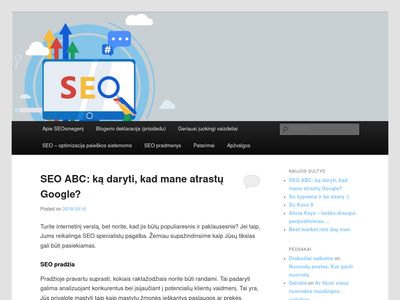 SEO smegenis – SEO pavasarį netirpsta… Optimizacija paieškos