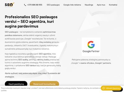 #1 SEO Agentūra | SeoPartneriai.lt  seopartneriai.lt
