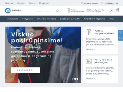 Visų tipų vartų technikos meistrai | shtorm.lt  www.shtorm.lt