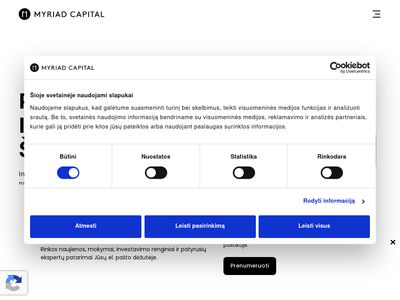 Investavimas finansų rinkose | Vertybiniai popieriai | Myriad Capital