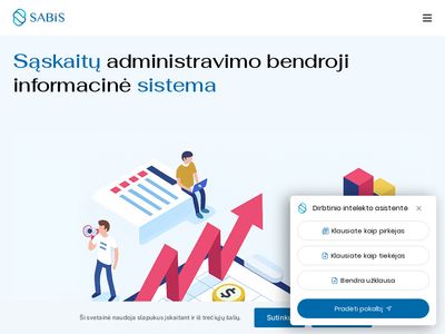 Pagrindinis puslapis, kuriame galite prisijungti | E. sąskaita