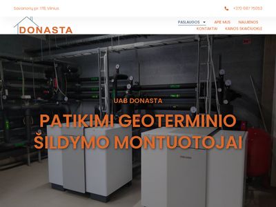 DONASTA – Geoterminis šildymas – šildymas –