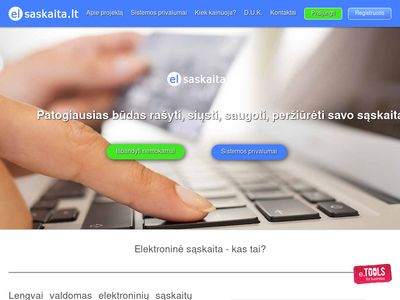 Elektroninė sąskaita | lengviausias būdas rašyti sąskaitas
