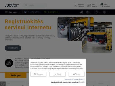 Akumuliatoriai | Padangos | Alyvos | Autodalys – JUTA.lt