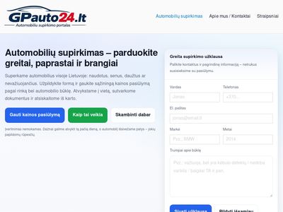 GPAuto24.lt | Automobilių supirkimas, automobilių pardavimas