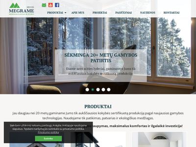 Medinių langų ir durų gamyba – Megrame Medis  www.megramemedis.lt