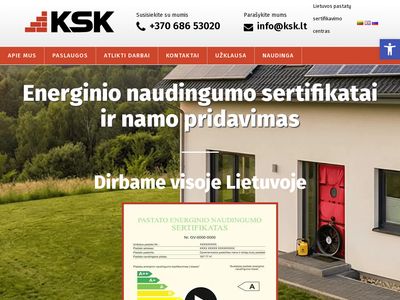 Energinio naudingumo sertifikatas  www.kskompanija.lt