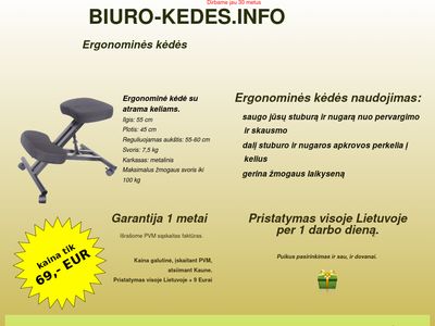Ergonominės kėdes  www.biuro-kedes.info