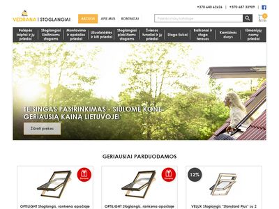 Stoglangiai Kaina | Velux | Fakro | Rooflite | Stoglangiai.biz