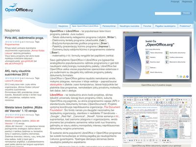 Apie OpenOffice/LibreOffice / OpenOffice.lt – LibreOffice bei