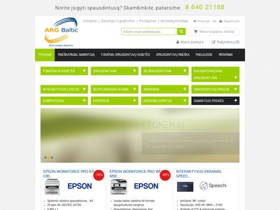Biuro įranga internetu – UAB Argbaltic  www.argbaltic.lt