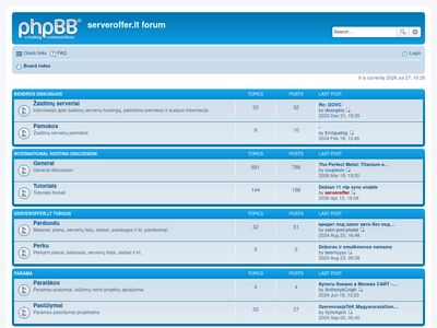 serveroffer.lt &bull; Index page  forum.serveroffer.lt