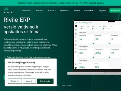 Rivilė – buhalterinė programa, apskaita  www.rivile.lt