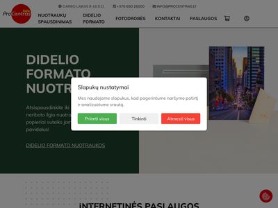 Procentras.lt – fotopaslaugos fotospauda fotolaboratorija nuotrauku