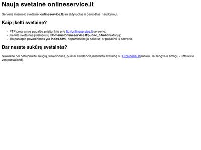 Straipsniai  www.onlineservice.lt