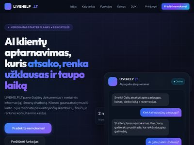 LiveHelp – patogiausias bendravimas Jūsų svetainėje