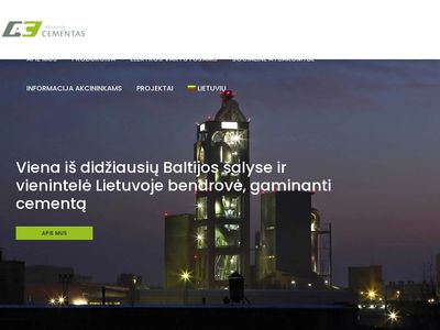AB "Akmenės Cementas" – cementas, portlandcementis,