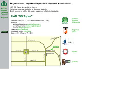 UAB „DB Topas” tinklapis  www.dbtopas.lt
