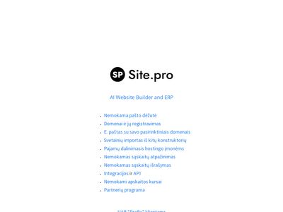 Profis — Profesionalus Interneto Sprendimas  www.profis.lt