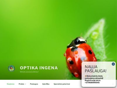Optika Ingena &raquo; Naujienos  www.ingena.lt