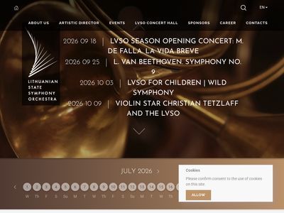 – Lietuvos valstybinis simfoninis orkestras  www.lvso.lt