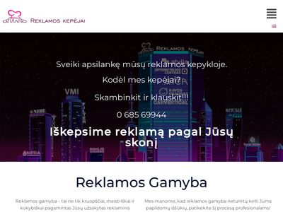Reklamos gamyba | Reklamos kepėjai  www.reklamoskepejai.lt