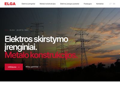 UAB ELGA – Elektros skirstomieji įrenginiai, metalo konstrukcijos