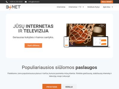B4NET – spartusis internetas ::   www.b4net.lt