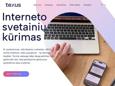 Texus – svetainių kūrimas, turinio ruošimas, svetainių