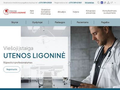 www.utenosligonine.lt – Naujas puslapis  www.utenosligonine.lt