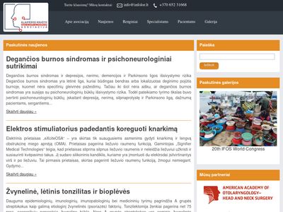 Klaipėdos krašto otorinolaringologų asociacija  www.infolor.lt