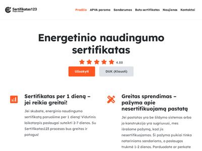 Energetinio Naudingumo Sertifikatas – Greitai ir Maža Kaina