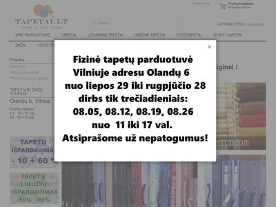 Tapetai | Fototapetai | Skysti tapetai – Tapetų ir dažų studija