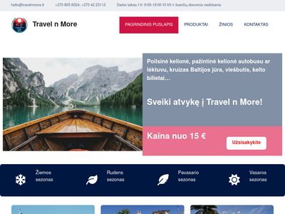 Geriausi kelionių ir keltų bilietų pasiūlymai!  www.travelnmore.lt