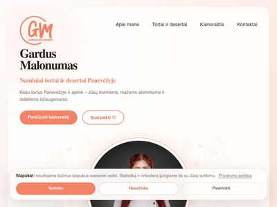 Konditeriniai gaminiai Panevėžyje – Gardus Malonumas