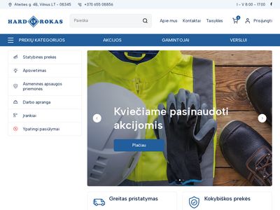 UAB HARDROKAS LT | PREKYBA STATYBINĖMIS MEDŽIAGOMIS