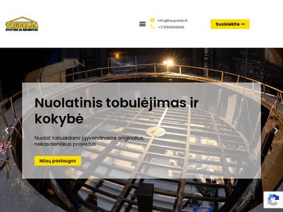 Apie statybų įmonę Taupada – Statybos darbai – Taupalda