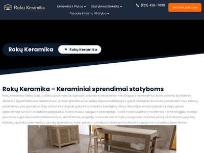 Keraminiai blokai Kerapor-Rokų keramika – Kerapor