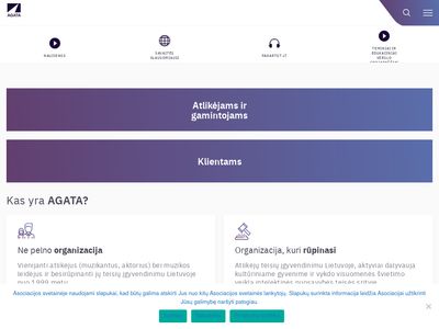 AGATA – Lietuvos gretutinių teisių asociacija  www.agata.lt